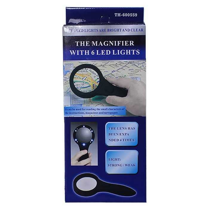 Лупа увеличительная с подсветкой / Лупа ручная с подсветкой