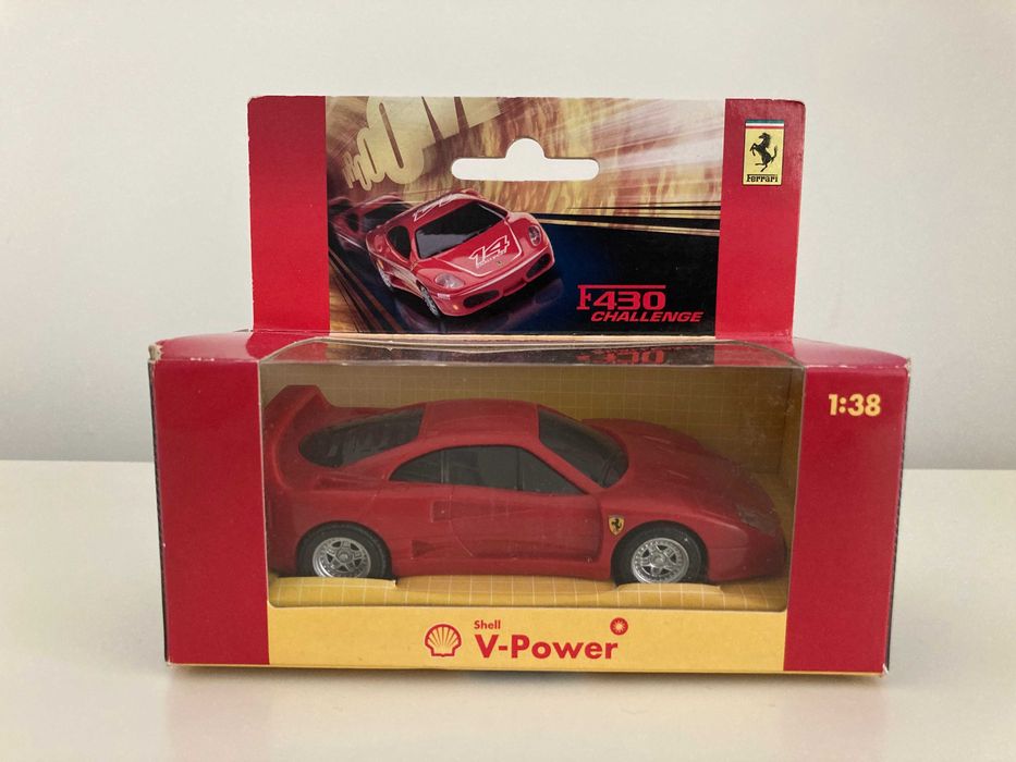 Количка на Shell V- Power Ferrari F430 Challenge, мащаб 1:38