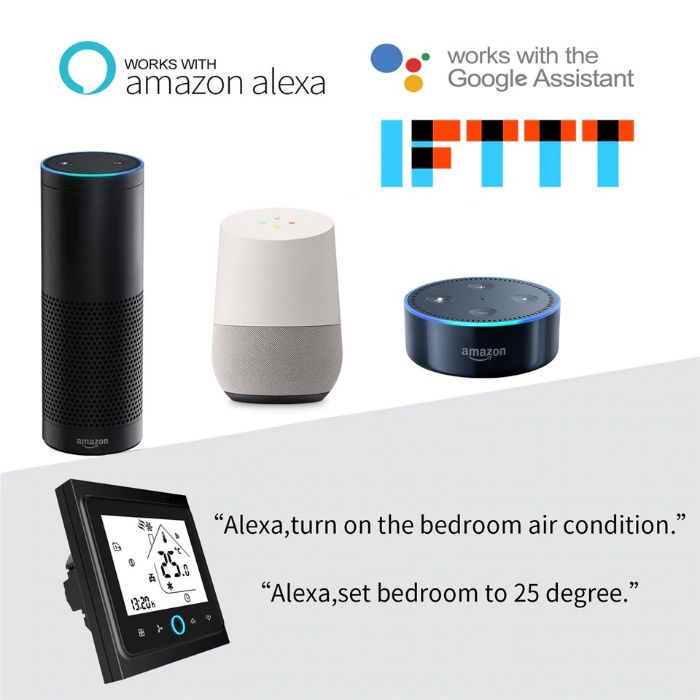 Termostat smart WiFi centrala compatibil Alexa si Google