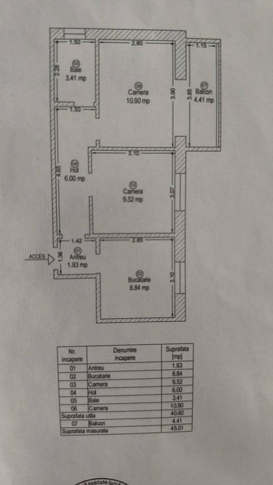 Vând apartament 2 camere
