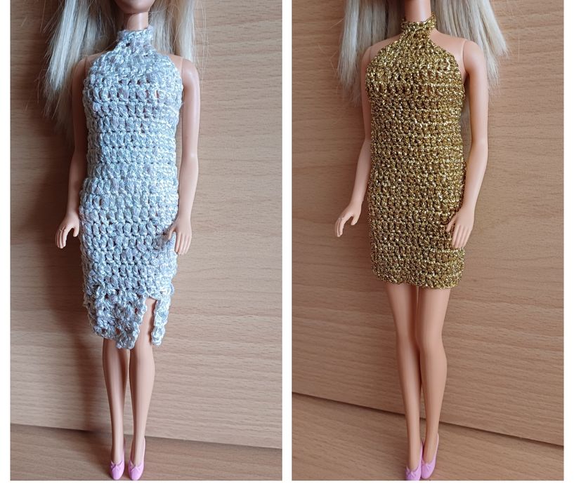 Дрехи за кукла Барби ръчно изработени нови