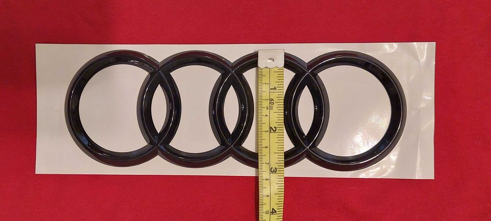 AUDI - Set embleme - negru - fata/spate