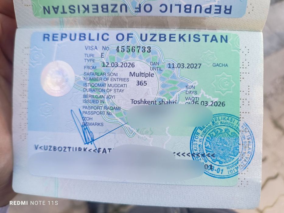Oʻzbekistonga viza rasmiylashtirish xizmati