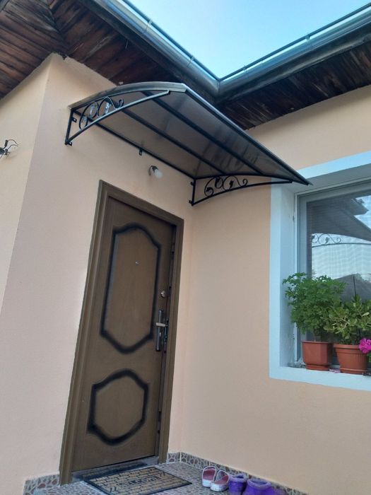 Козирка,  навес, тента, сенник, Козирки с поликарбонат.