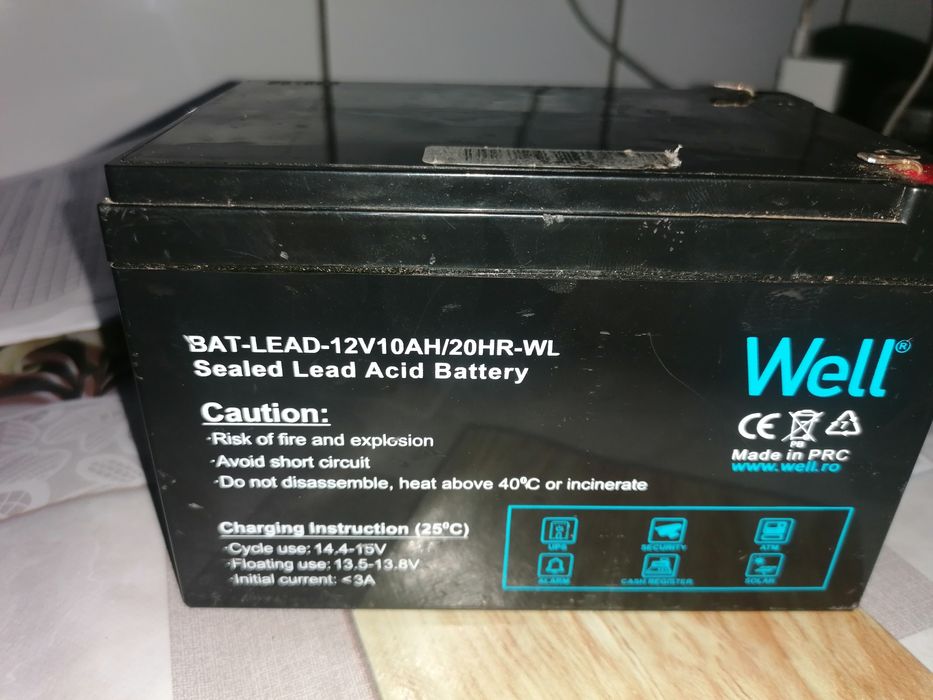 Baterie,, Atv,  scuter 12v10ah