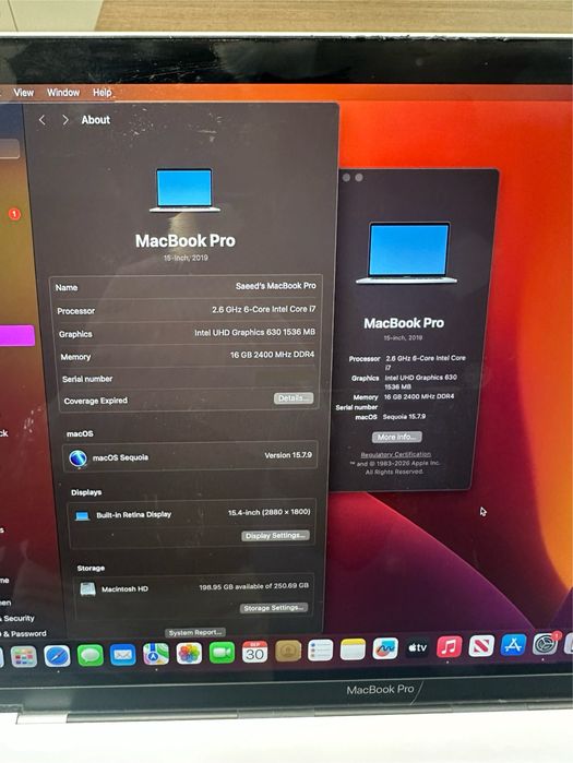 Продаю MacBook Pro 15” (2019)