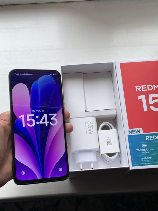 Redmi 15 yengi 8/256 1oy ishlatilgan