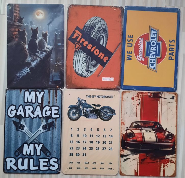 Метални ретро табели за декорация