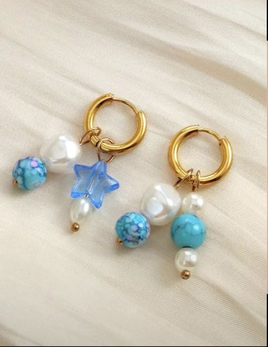 Необычные ассиметричные серьги