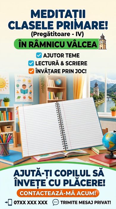 Meditații Clasele I-IV – Cu răbdare și experiență!
