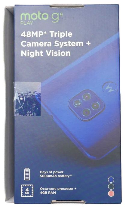 Motorola Moto G9Play смартфон + слушалки Lenovo