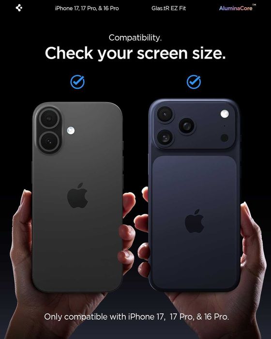 Предпазно стъкло от Spigen за iPhone 17, iPhone 17 Pro, iPhone 16 Pro