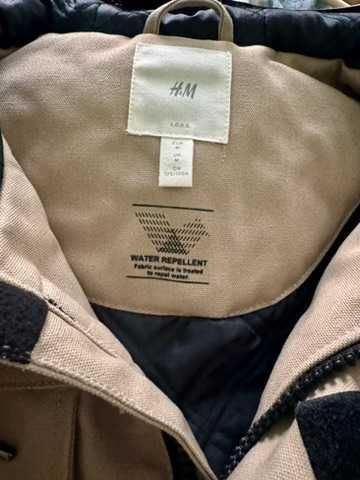 Ново мъжко зимно яке H&M L.O.G.G., водоотблъскващо, размер M/L