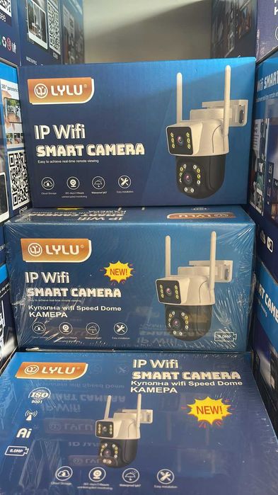 Двойна Smart WiFi безжична IP камера ICSEE 8MP нощно виждане