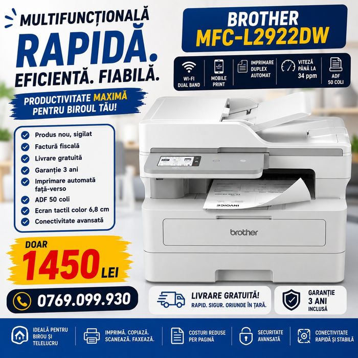 Brother MFC-L2922DW | Produs nou, sigilat | Livrare gratuita