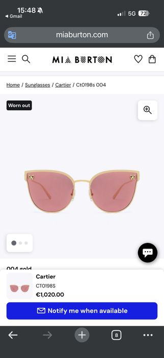 Cartier слънчеви очила дамски
