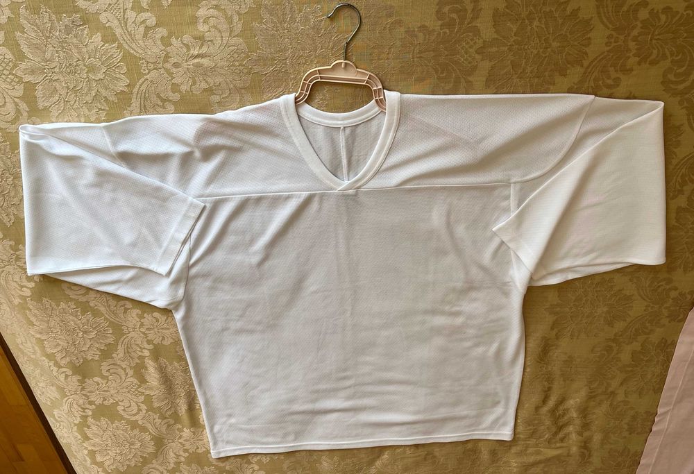 Tricou Antrenament Hochei CCM – Alb Mărimea XL (Senior)