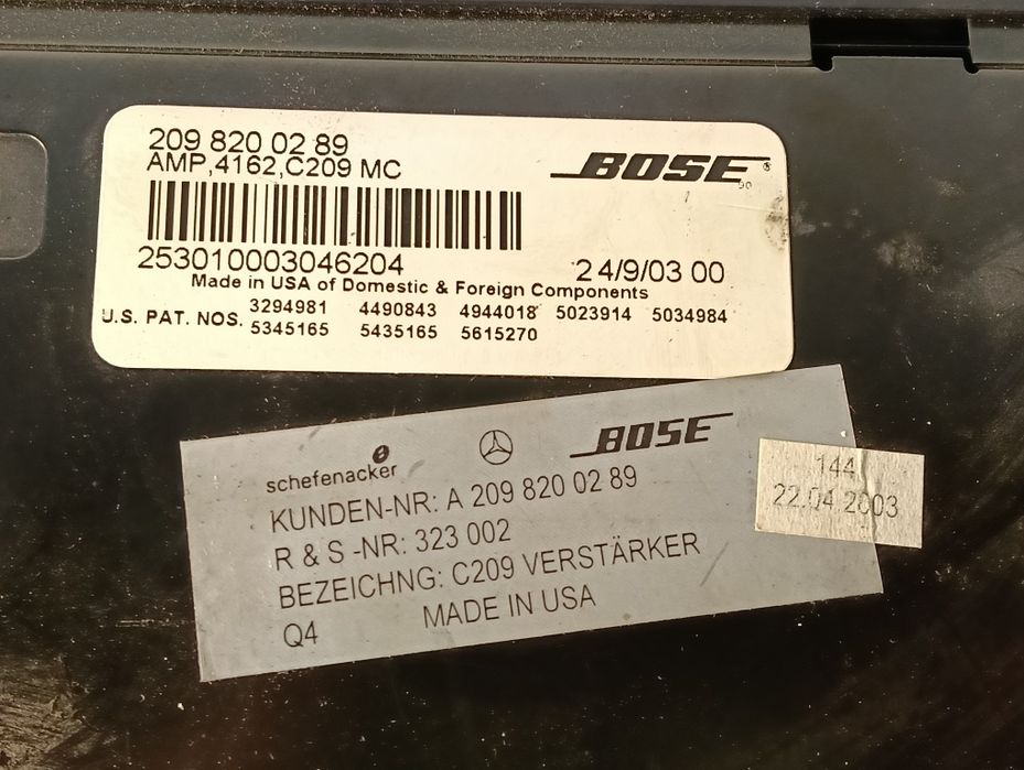 Оригинален Bose усилвател Mercedes CLK W209 / C209