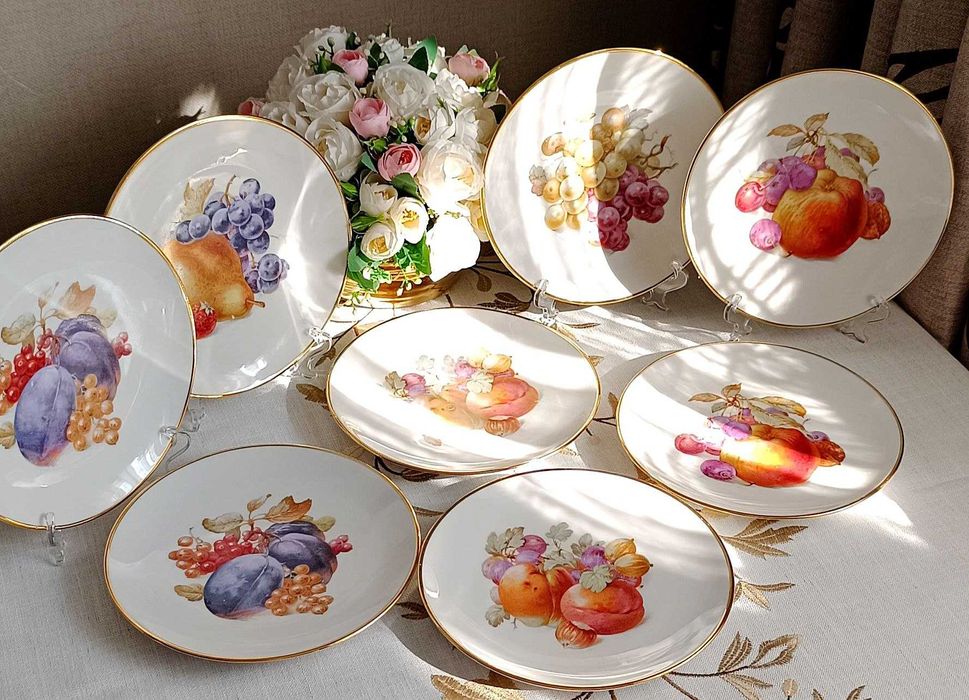 Десертные тарелки с фруктами Германия Bavaria Shumann