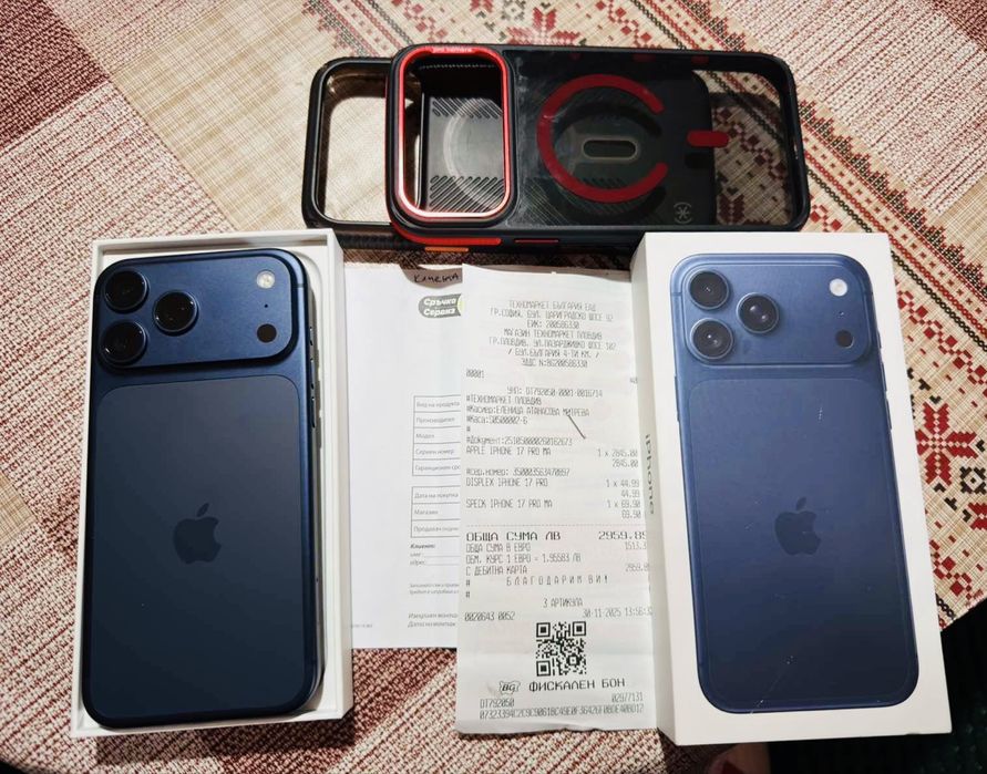 Iphone 17 Pro  Max Deep Blue 256! Като Нов!!! Гаранция!