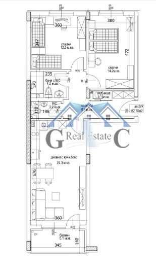 Продава се Тристаен апартамент в Варна, Кайсиева градина - 100 кв.м за 684 €/кв.м - Снимка #1