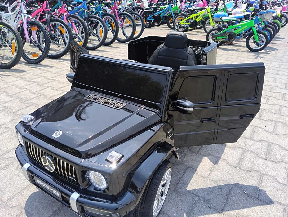 MERCEDES Акумулаторен джип AMG G63 мет. черен