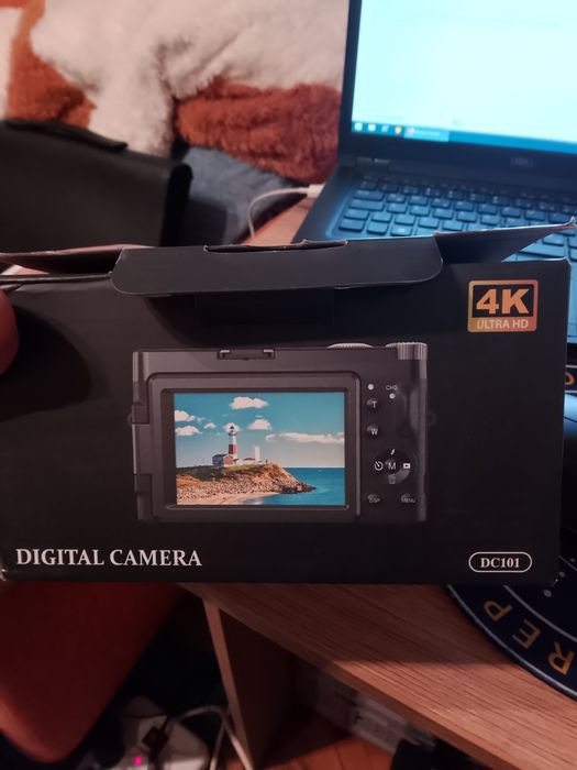 Cameră digitală DC101 4K, 48MP, zoom 16x, Ultra HD, nouă, nefolosită