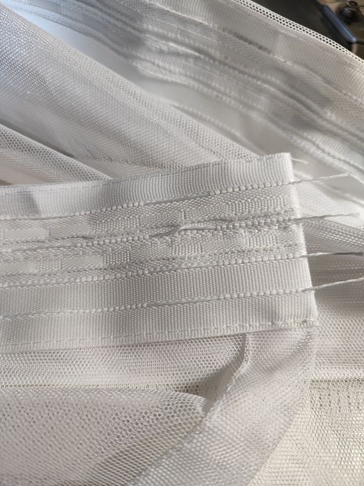 Тюль белоснежная сетка