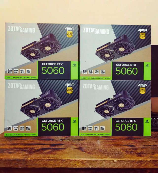 Чисто нова Zotac Gaming RTX 5060 8GB – Неотваряна / Фабрично запечатана