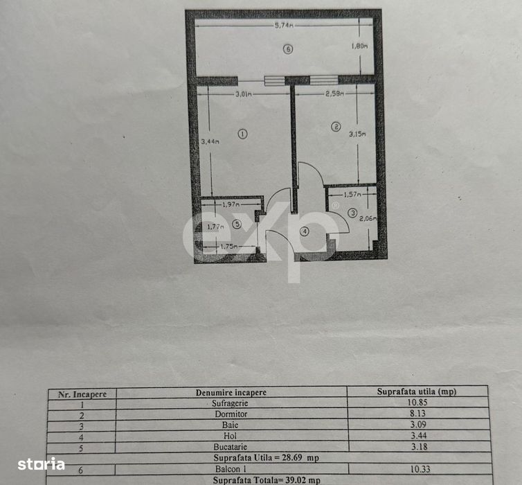 Apartament 2 Camere | Etaj 1 | Gata de Mutare