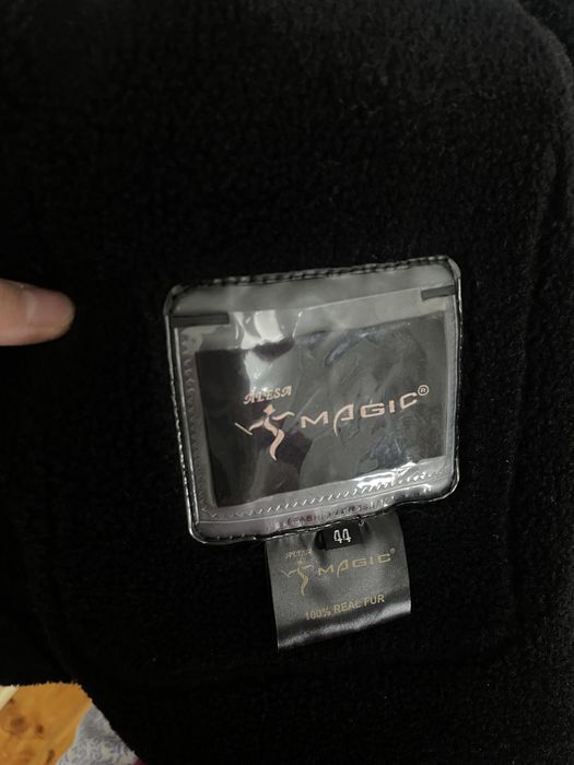 Дубленка черная короткая