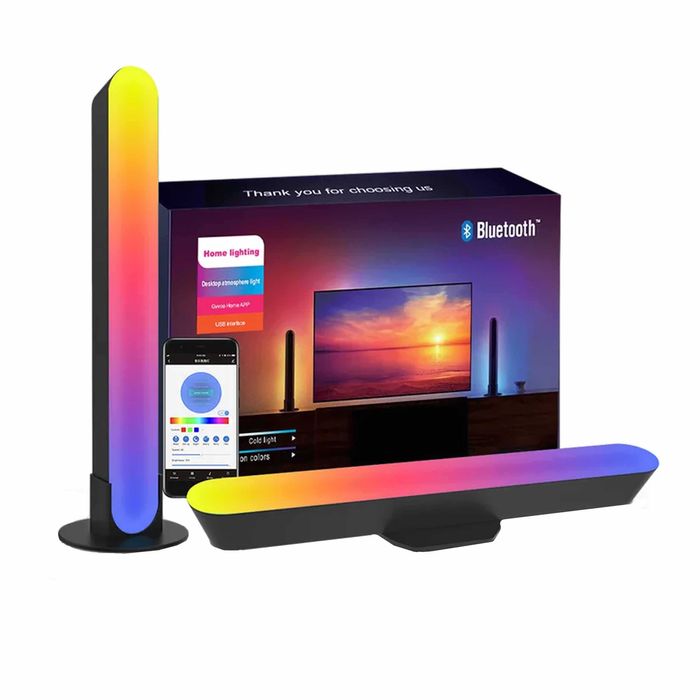 Set Lampi LED Smart, Lumina ambientala, Bluetooth, Aplicatie dedicata