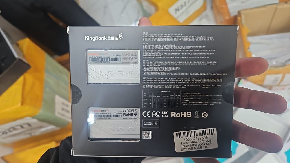 ОЗУ DDR4 3200 Mhz 16x2