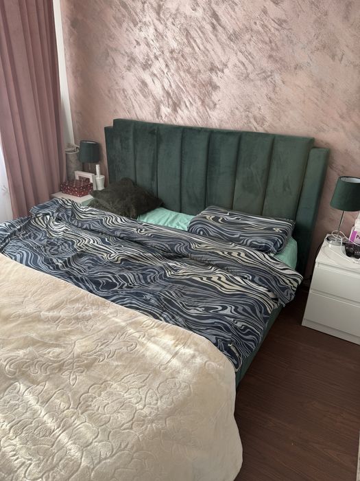 Set pat matrimonial, veioze si scaun
