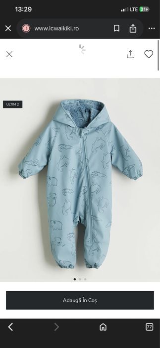 Combinezon impermeabil bebelus 80