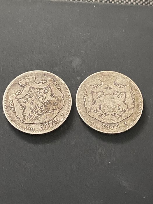 2 monede x 2 Lei Carol I