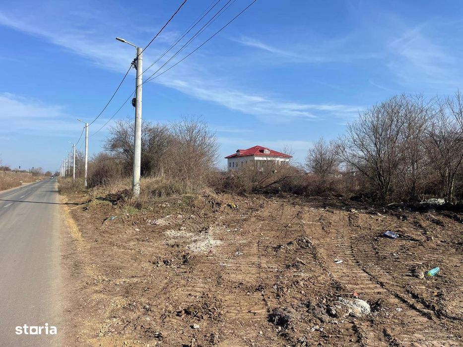 Teren De Vânzare -Str.drumul Gării Balotești Cu Deschidere  De 75 Ml.