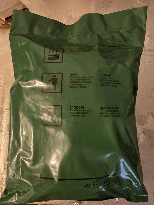 Punga meniu MRE, ratii militare