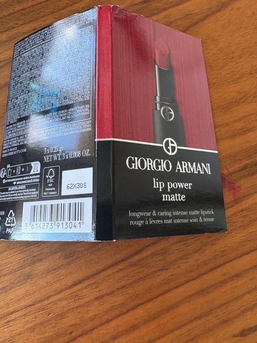 Червила червени Giorgio Armani и Lancome