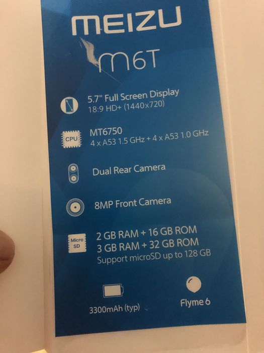 Vand sau schimb telefon Meizu M6T