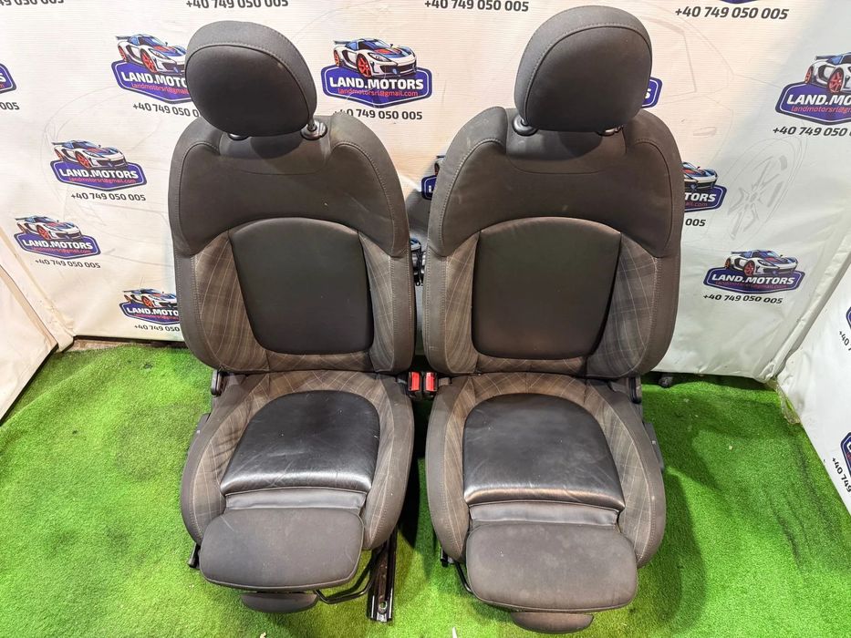 INTERIOR TEXTIL / PIELE  / SCAUNE + BANCHETE MINI COOPER D F55 1.5 DIESEL 2016 / HATCHBACK 5 USI 2014-2020