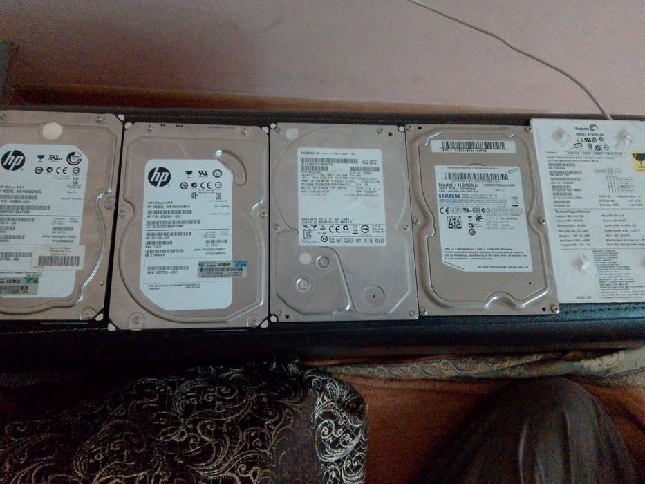 Жёсткие диски 1TB, рабочие, без bad-секторов