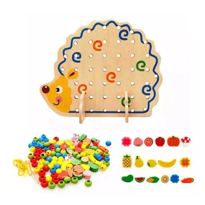 Деревянная шнуровка Ёжик