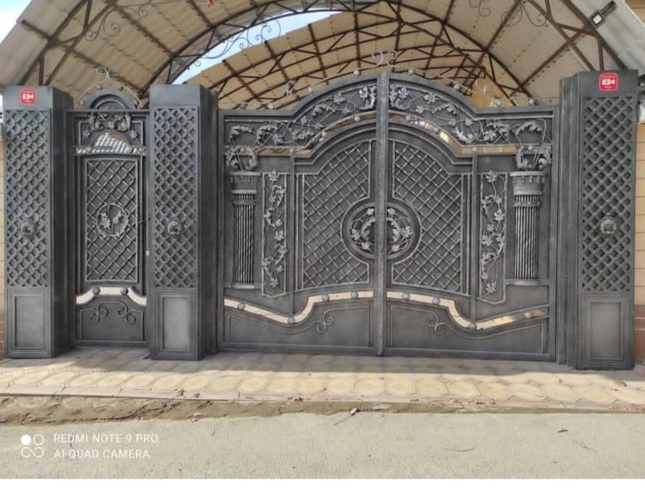 Арка навес, сварочные работы. Перилы,  решотки.