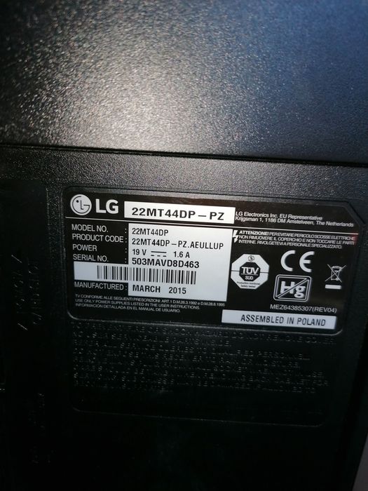 Телевизор LG, 22 инча, HDMI.  .