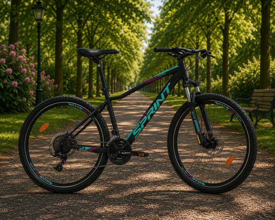 Планински велосипед Maverick Lady 27.5 Black Matte Reseda Violet