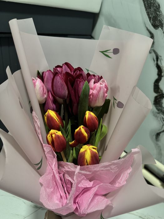 Букет из тюльпанов