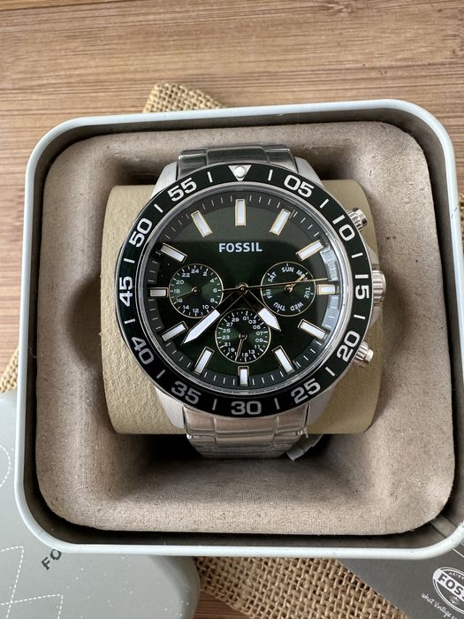 Ceas Fossil Barbatesc Bannon nou 45mm green