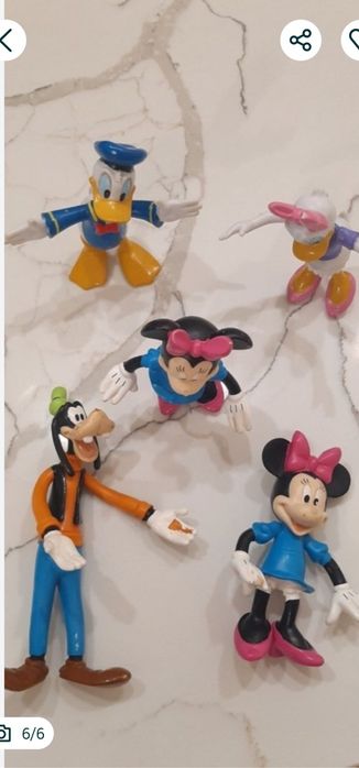 Figurine Disney, 5 buc.din cauciuc siliconat