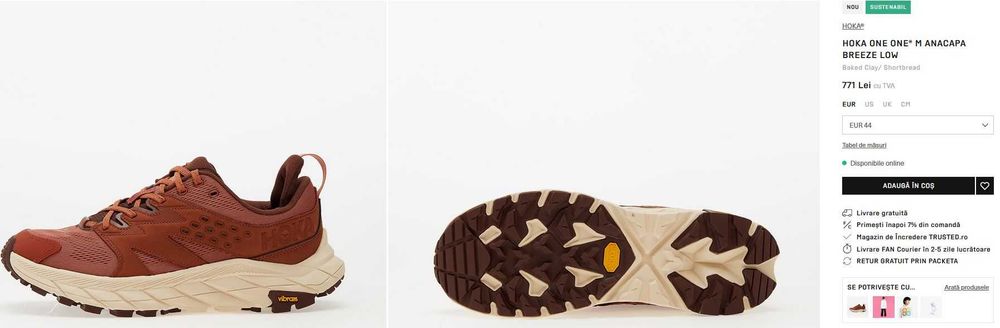 Adidasi alergare trail Hoka One One 44 Anacapa Breeze Low